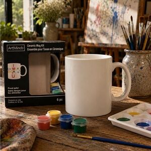 Art Minds Personal Paint Your Own Design Ceramic Mug Kit